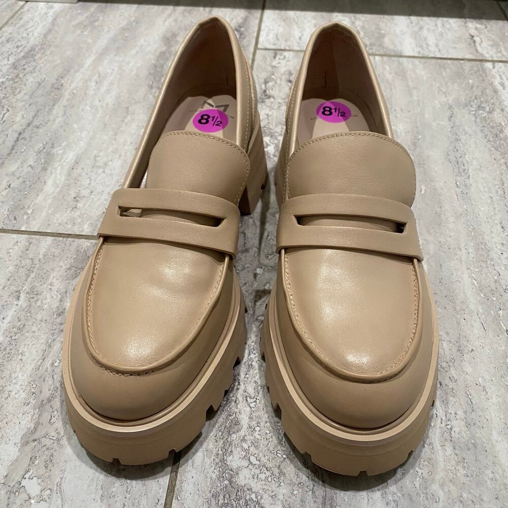Marc Fisher Latika Platform Slip-On Lug Sole Ivory Loafers Women's Size 8.5M - Picture 5 of 8